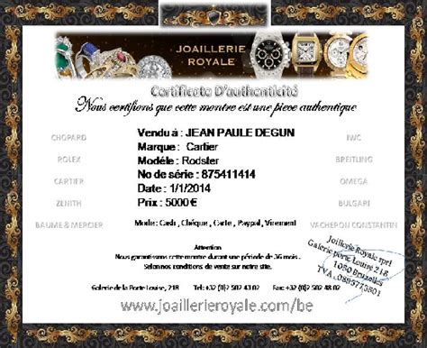 Certificat d’authenticité de vos montres de luxe : comment les .